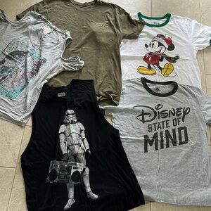 Disney bundle with 5 shirts size M